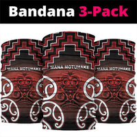 Aotearoa Mana Motuhake Neck Gaiter Poutama With Maori Pattern - Polynesian Pride