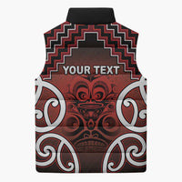 Personalised Aotearoa Mana Motuhake Sleeveless Puffer Jacket Poutama With Maori Pattern - Polynesian Pride