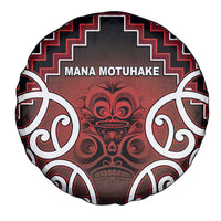 Aotearoa Mana Motuhake Spare Tire Cover Poutama With Maori Pattern - Polynesian Pride
