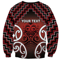 Personalised Aotearoa Mana Motuhake Sweatshirt Poutama With Maori Pattern - Polynesian Pride