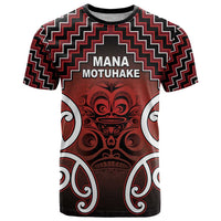 Personalised Aotearoa Mana Motuhake T Shirt Poutama With Maori Pattern - Polynesian Pride