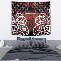 Aotearoa Mana Motuhake Tapestry Poutama With Maori Pattern - Polynesian Pride