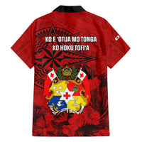 Tonga King Tupou I Day Hawaiian Shirt Tropical Flowers With Ngatu Pattern LT05 - Polynesian Pride