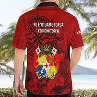 Tonga King Tupou I Day Hawaiian Shirt Tropical Flowers With Ngatu Pattern LT05 - Polynesian Pride