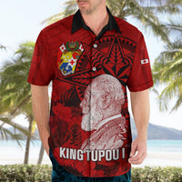 Personalized Tonga King Tupou I Day Hawaiian Shirt Tropical Flowers With Ngatu Pattern LT05 - Polynesian Pride
