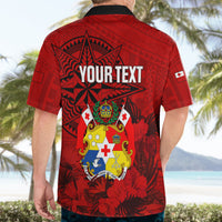 Personalized Tonga King Tupou I Day Hawaiian Shirt Tropical Flowers With Ngatu Pattern LT05 - Polynesian Pride