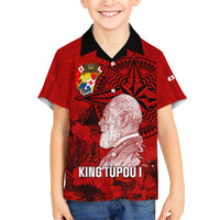Personalized Tonga King Tupou I Day Hawaiian Shirt Tropical Flowers With Ngatu Pattern LT05 - Polynesian Pride