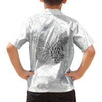 Lung Cancer Awareness Hawaiian Shirt Never Give Up Polynesian Style LT05 - Polynesian Pride