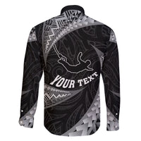 Personalised New Zealand Bungy Jumping Family Matching Off Shoulder Long Sleeve Dress and Hawaiian Shirt Maori Pattern LT05 - Polynesian Pride