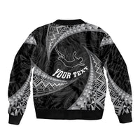 Personalised New Zealand Bungy Jumping Sleeve Zip Bomber Jacket Maori Pattern LT05 - Polynesian Pride