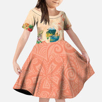 Hawaii Kauai Na Pali Coast Landscape Family Matching Puletasi and Hawaiian Shirt