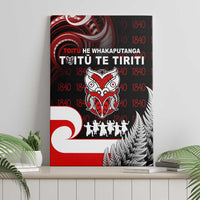 Aotearoa Toitu He Whakaputanga Canvas Wall Art Toitu Te Tiriti O Waitangi