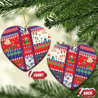 Wallis And Futuna Christmas Ceramic Ornament Festive Beach Vibes - Polynesian Pride