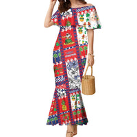 Wallis And Futuna Christmas Family Matching Mermaid Dress and Hawaiian Shirt Festive Beach Vibes - Polynesian Pride