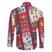 Wallis And Futuna Christmas Family Matching Off Shoulder Short Dress and Hawaiian Shirt Festive Beach Vibes - Polynesian Pride
