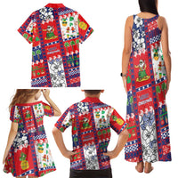 Wallis And Futuna Christmas Family Matching Tank Maxi Dress and Hawaiian Shirt Festive Beach Vibes - Polynesian Pride