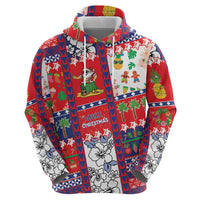 Wallis And Futuna Christmas Hoodie Festive Beach Vibes - Polynesian Pride