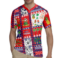 Wallis And Futuna Christmas Rugby Jersey Festive Beach Vibes - Polynesian Pride