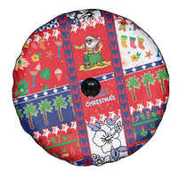 Wallis And Futuna Christmas Spare Tire Cover Festive Beach Vibes - Polynesian Pride