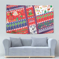 Wallis And Futuna Christmas Tapestry Festive Beach Vibes - Polynesian Pride
