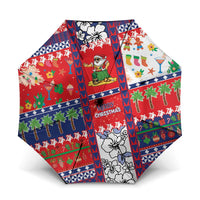Wallis And Futuna Christmas Umbrella Festive Beach Vibes - Polynesian Pride