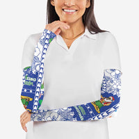 Northern Mariana Islands Christmas Arm Sleeves Festive Beach Vibes - Polynesian Pride