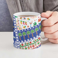 Northern Mariana Islands Christmas Ceramic Mug Festive Beach Vibes - Polynesian Pride