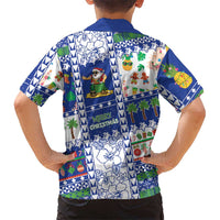 Northern Mariana Islands Christmas Family Matching Puletasi and Hawaiian Shirt Festive Beach Vibes - Polynesian Pride