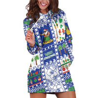Northern Mariana Islands Christmas Hoodie Dress Festive Beach Vibes - Polynesian Pride
