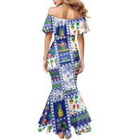 Northern Mariana Islands Christmas Mermaid Dress Festive Beach Vibes - Polynesian Pride