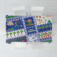 Northern Mariana Islands Christmas Tablecloth Festive Beach Vibes - Polynesian Pride