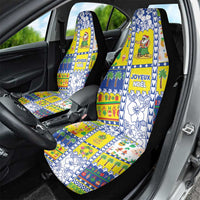 New Caledonia Christmas Car Seat Cover Festive Beach Vibes - Polynesian Pride