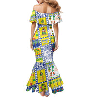 New Caledonia Christmas Family Matching Mermaid Dress and Hawaiian Shirt Festive Beach Vibes - Polynesian Pride