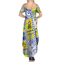 New Caledonia Christmas Family Matching Summer Maxi Dress and Hawaiian Shirt Festive Beach Vibes - Polynesian Pride