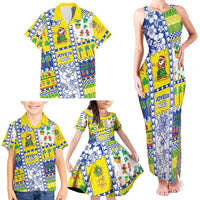 New Caledonia Christmas Family Matching Tank Maxi Dress and Hawaiian Shirt Festive Beach Vibes LT05 - Polynesian Pride