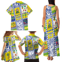 New Caledonia Christmas Family Matching Tank Maxi Dress and Hawaiian Shirt Festive Beach Vibes LT05 - Polynesian Pride