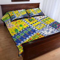 New Caledonia Christmas Quilt Bed Set Festive Beach Vibes - Polynesian Pride