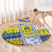 New Caledonia Christmas Round Carpet Festive Beach Vibes - Polynesian Pride