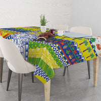 New Caledonia Christmas Tablecloth Festive Beach Vibes - Polynesian Pride
