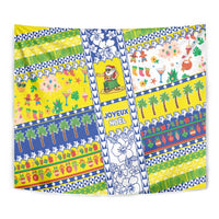 New Caledonia Christmas Tapestry Festive Beach Vibes - Polynesian Pride