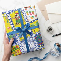 New Caledonia Christmas Wrapping Paper Festive Beach Vibes - Polynesian Pride