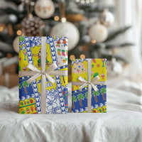 New Caledonia Christmas Wrapping Paper Festive Beach Vibes - Polynesian Pride