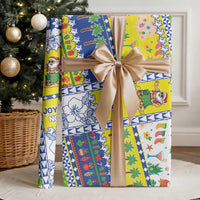 New Caledonia Christmas Wrapping Paper Festive Beach Vibes - Polynesian Pride