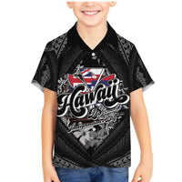 Hawaii November 28th Family Matching Mermaid Dress and Hawaiian Shirt Kanaka Maoli Tribal Pattern - Polynesian Pride