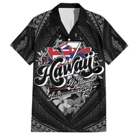 Hawaii November 28th Family Matching Off Shoulder Maxi Dress and Hawaiian Shirt Kanaka Maoli Tribal Pattern - Polynesian Pride