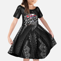Hawaii November 28th Family Matching Puletasi and Hawaiian Shirt Kanaka Maoli Tribal Pattern - Polynesian Pride