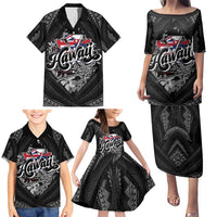 Hawaii November 28th Family Matching Puletasi and Hawaiian Shirt Kanaka Maoli Tribal Pattern - Polynesian Pride