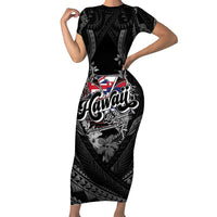 Hawaii November 28th Family Matching Short Sleeve Bodycon Dress and Hawaiian Shirt Kanaka Maoli Tribal Pattern - Polynesian Pride