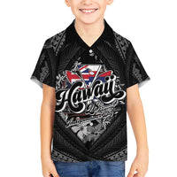 Hawaii November 28th Family Matching Short Sleeve Bodycon Dress and Hawaiian Shirt Kanaka Maoli Tribal Pattern - Polynesian Pride