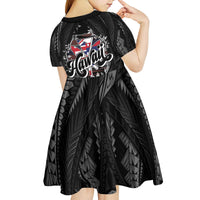 Hawaii November 28th Kid Short Sleeve Dress Kanaka Maoli Tribal Pattern LT05 - Polynesian Pride